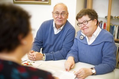 Kuva muistineuvontatilanteesta. Kuvaaja Heidi-Mari Männistö.